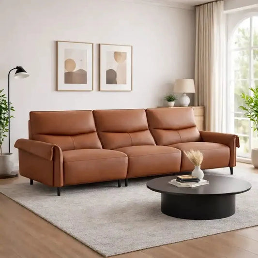 Ocean L Shape Sofa in Faux Leather - view 1