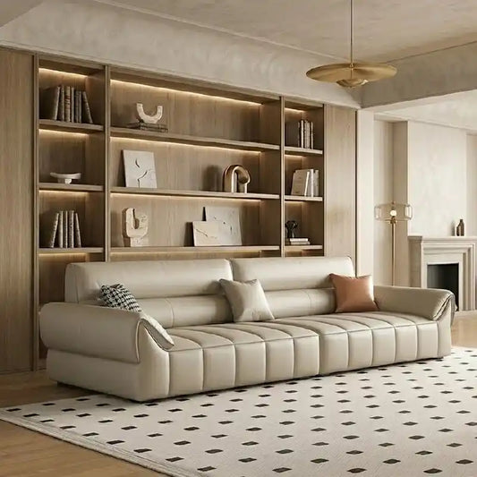 Norell Leatherette Sofa with Deep Lounge Comfort - view 1