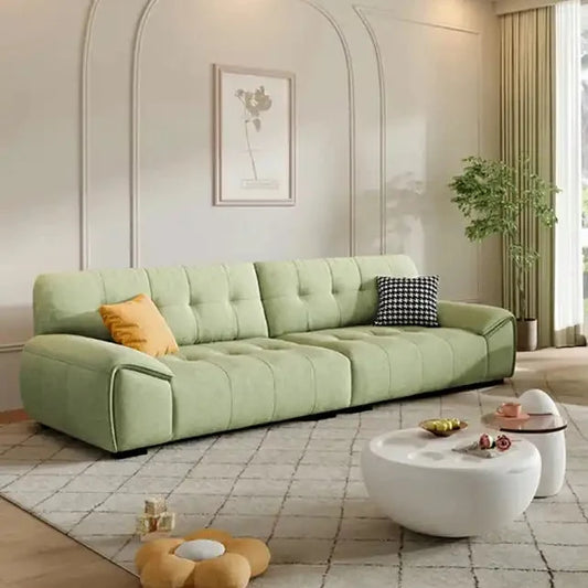Lerano Modern Sofa with Clean Square Details - view 1
