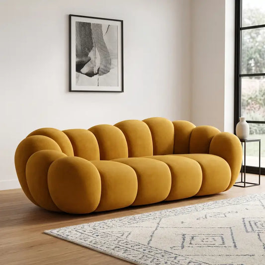 Mist Curved Sofa with Soft Cloud Comfort - view 1