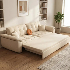 Convertible sofa bed for everyday use, shown as a flexible seating and sleeping option