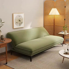 Click clack sofa bed for compact rooms, shown as a flexible seating and sleeping option