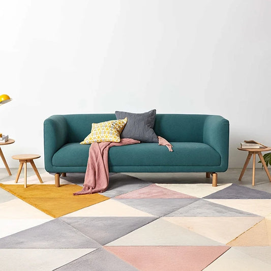 Zandor Curved Sofa with Soft Wraparound Arms - view 1