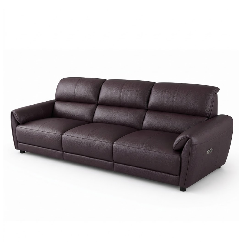 tan l shape sofa with deep cushions, supportive back panels and wide padded arms — angled view showing the full shape and...
