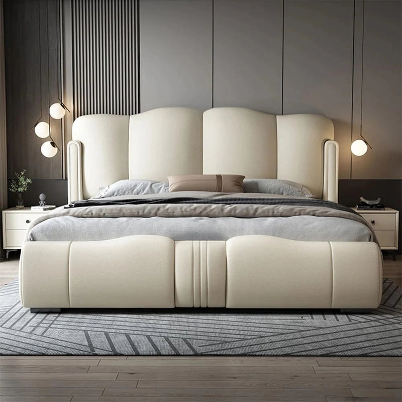 Plush wingback master bedroom bed design bed online blush pink bed frame