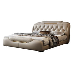 Diamento upholstered bed brings together contemporary comfort and refined luxury for modern Indian interiors.