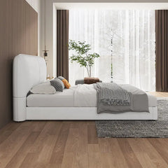 Modern style bed design cot design low platform upholstered bed frame