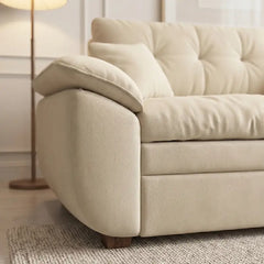 Convertible sofa bed for everyday use, with supportive cushions for everyday comfort
