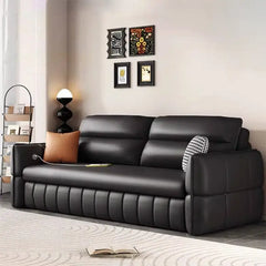 Pull out sofa bed with USB charging, with supportive cushions for everyday comfort