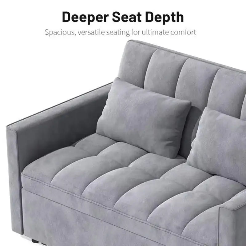 Compact Sofa cum bed, designed for relaxed seating and guest use