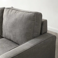L shape sofa bed with hidden storage, designed for relaxed seating and guest use