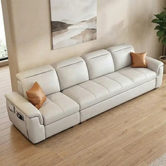 Convertible sofa bed with adjustable headrests, with supportive cushions for everyday comfort