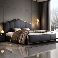 Upholstered in soft Nova fabric, this premium bed offers both comfort