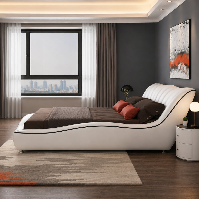 Contemporary master bedroom bed design bed online in premium Aero fabric