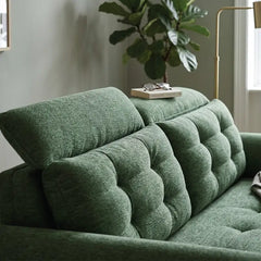 Couch with pull-out bed and soft cushions, for apartments, family rooms and guest spaces