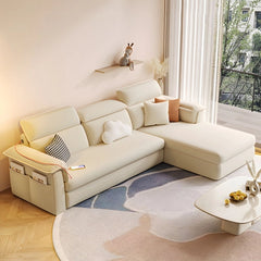 Pull out sofa bed couch with hidden storage, for apartments, family rooms and guest spaces