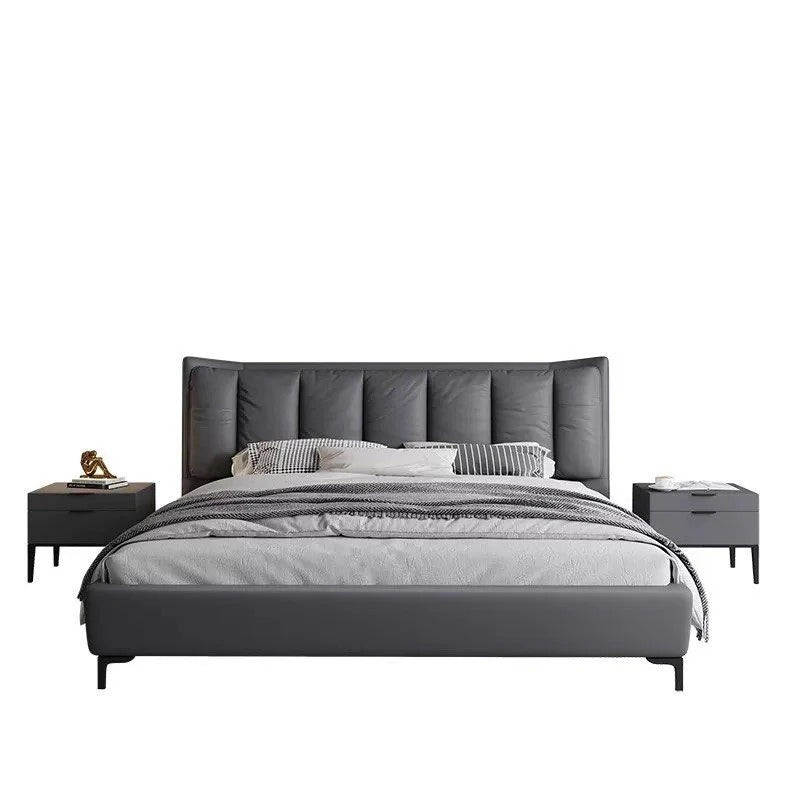 Bed and cot Latvo with modern bed design, cushioned bed frame, cot design