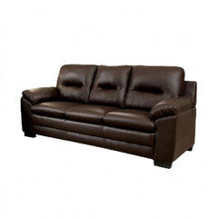coordinated sofa set with soft cushions, broad pillow style arms and an easy clean finish — front view in a bright living...