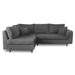 Sleeper sofa with a movable footstool, with practical features for compact living spaces in another custom view