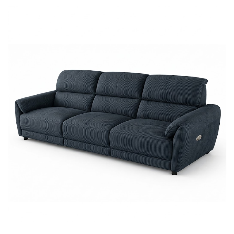 tan l shape sofa with deep cushions, supportive back panels and wide padded arms — alternate angle showing the full depth...
