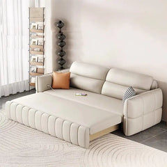 Pull out sofa bed with USB charging, with a pull-out sleeping area for overnight guests