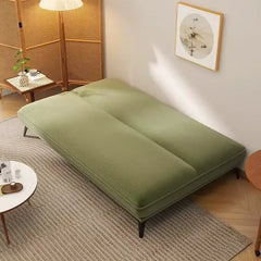 Click clack sofa bed for compact rooms, with a pull-out sleeping area for overnight guests