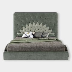 Flava Luxury Bed with Floral Padded Headboard - view 8
