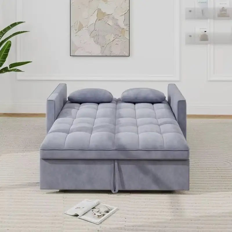 Compact Sofa cum bed, with practical features for compact living spaces