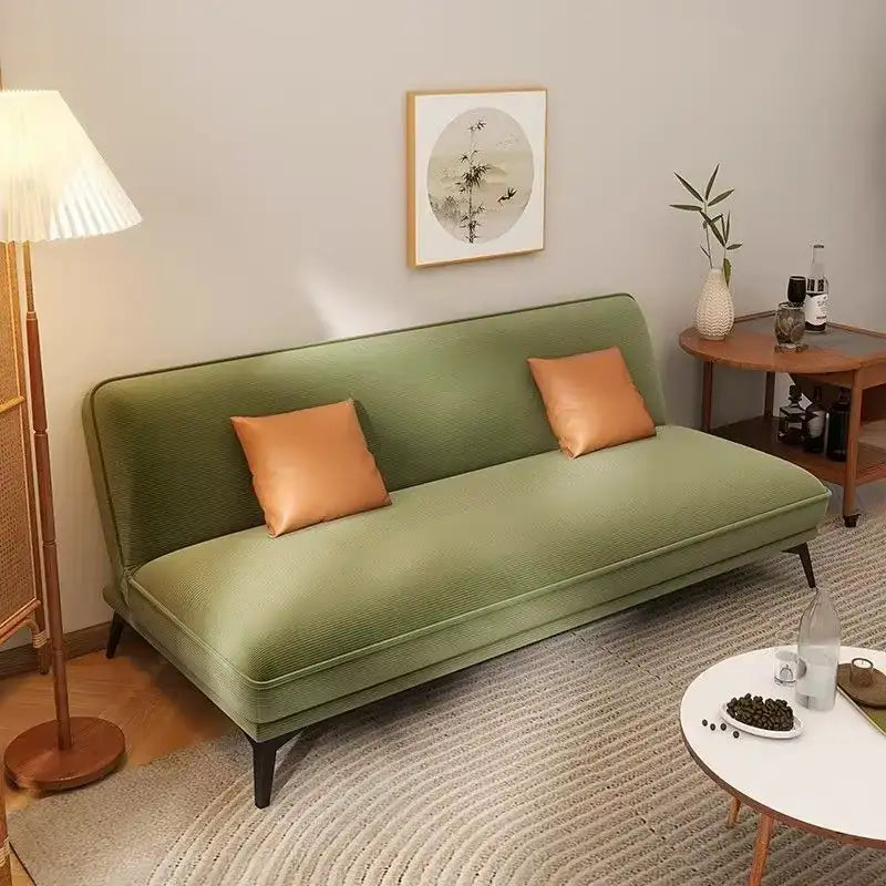 Click clack sofa bed for compact rooms, with practical features for compact living spaces