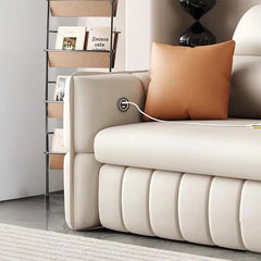 Pull out sofa bed with USB charging, available in custom sizes, colours and materials