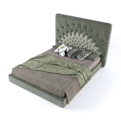 Flava Luxury Bed with Floral Padded Headboard - view 10