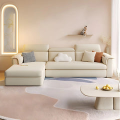 Pull out sofa bed couch with hidden storage, with a pull-out sleeping area for overnight guests