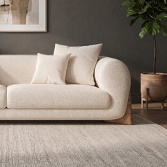 This elegant 3 seater couch combines Scandinavian influence with refined modernity, perfect for living rooms and studio lounges alike.