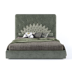 Flava Luxury Bed with Floral Padded Headboard - view 11