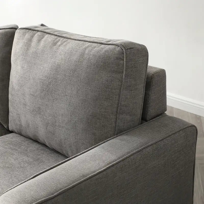 L shape sofa bed with hidden storage, designed for relaxed seating and guest use