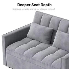 Compact Sofa cum bed, designed for relaxed seating and guest use