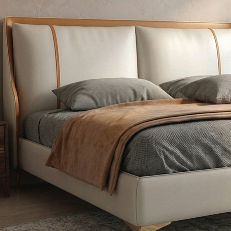 Upgrade contemporary interiors with the Vielio upholstered bed, a refined bed frame designed for luxury