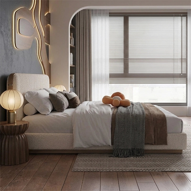 Upgrade your interiors with the Benli upholstered bed, a refined choice for modern homes