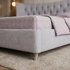 Royaele Luxury Bed with Diamond-Padded Wide Headboard - view 7