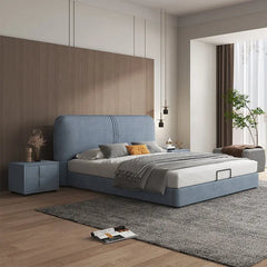 ecky upholstered bed blends modern craftsmanship with refined comfort, making it an ideal choice for stylish contemporary interiors