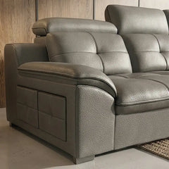 Couch bed with cup holders, USB charging and storage, for apartments, family rooms and guest spaces