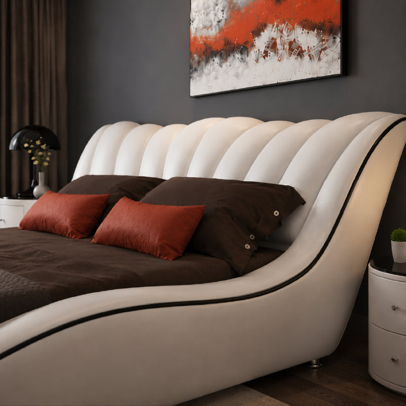 bed and beds collections with modern bed design, upholstered bed frame styling, and elegant