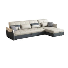 L shape sofa bed with hidden storage, with easy conversion from seating to sleeping