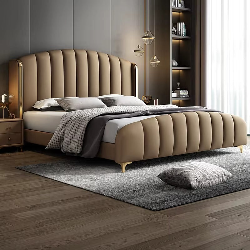 Crafted using durable Neem wood, engineered plywood, and quality fabric upholstery, this bed